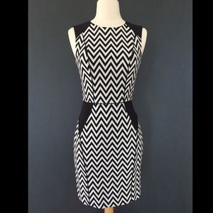 Modern geometric print dress